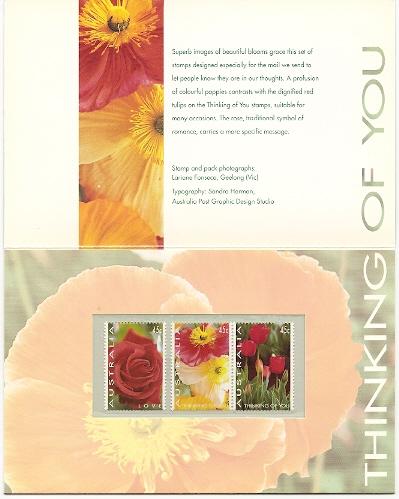 Australia 1367-9 1994 Thinking of You Roses Post Office Pack