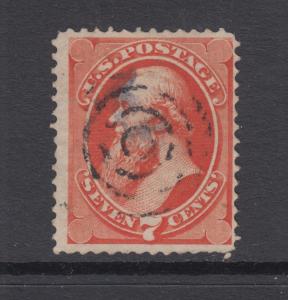 US Sc 149 used 1871 7c vermilion Stanton F-VF