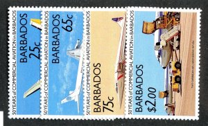 1989 Barbados Sc.# 939/42 mnh** cv $20.25 ( 9592 BCXX )