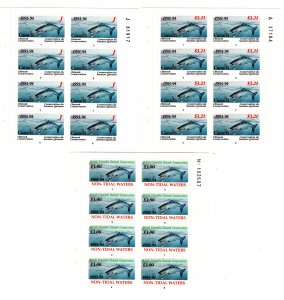 BCF5p van Dam, Canada, 1993-1994, Complete Set of 3 Panes of 8