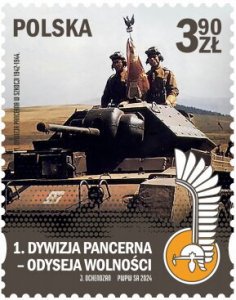 Poland 2024 MNH Stamps Second World War II Tank Soldiers Flag