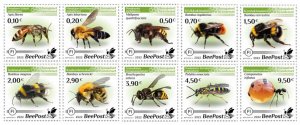 BEEPOST FINLAND - 2022 - Honey Bees - Perf 10v Set - M N H -Private Issue