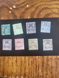 Stamps Cavalle Scott #1-8 used