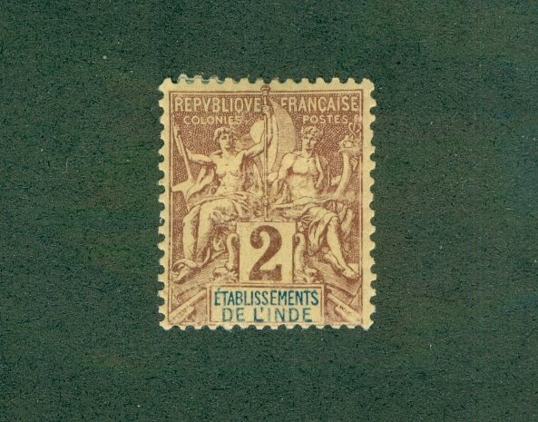 FRENCH INDIA 2 MH RL 2629 BIN $2.00