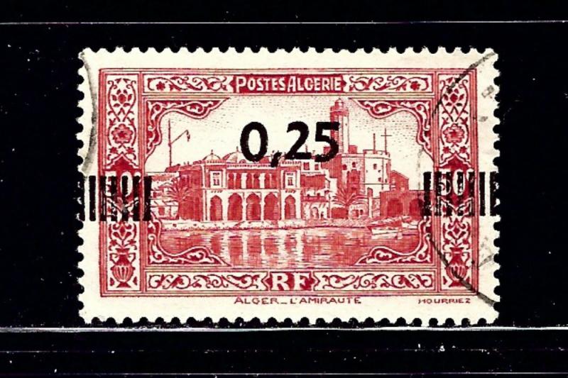 Algeria 122 Used 1938 surcharge