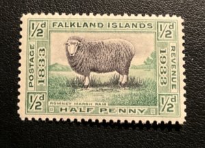 Stamps Falkland Islands Scott #65 never hinged