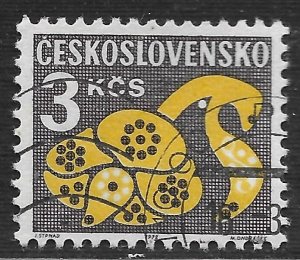 Czechoslovakia #J103 3k Stylized Flower