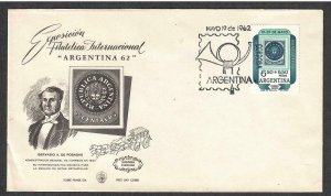 Argentina AirPost Semi-Postal # CB30 , Philatelic Exhibition FDC- I Combine S/H