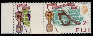 FIJI QEII SG349-350, 1966 world cup set, NH MINT.