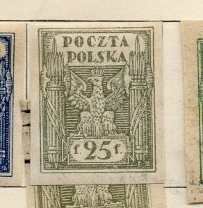 Poland 1919 Early Issue Fine Mint Hinged 25f. NW-191998