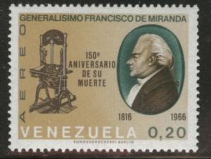 Venezuela  Scott C984 MNH** 1968 airmail printing press