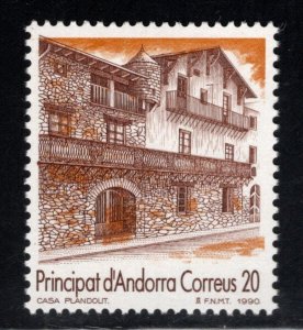 Andorra  (Spanish) Scot 208  MNH** 1990 Plandolit House stamp