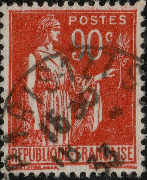 FRANCE - 1933 - Yv.285 90c carmin type Paix - Oblitéré TB (b)