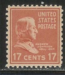 US Cat # 822, Johnson, MNH*