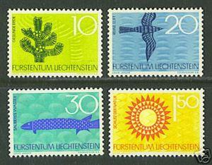 LIECHTENSTEIN  #406-09 VF MNH 1966 NATURE CONSERVATION