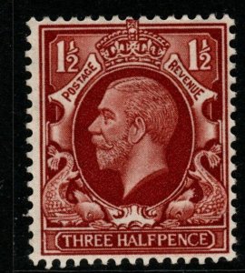 GB SGN52 1934 1½d RED-BROWN INTERMEDIATE FORMAT MTD MINT