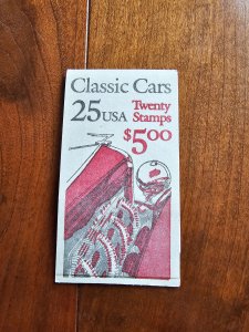 U.S. Scott #2385 Classic Cars Color Error Booklet of 20 Stamps