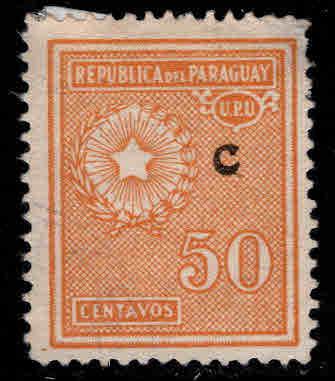 Paraguay Scott L13 interior mail Campana  C rural mail overprint