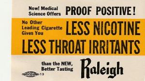 Great Rayleigh Cigarettes Advertising US Poster Stamp. 1930's. 63x40mm