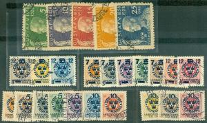 EDW1949SELL : SWEDEN Sc #B1-10, 22-36. 3 Diff. Cplt sets. All VF, Used. Cat $119