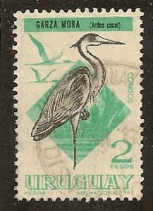 Uruguay   Scott   752   Bird    Used