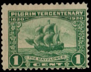 # 548 MINT HINGED GREEN THE MAY FLOWER SCV-3.75