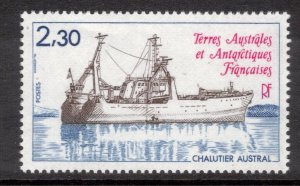 FRENCH ANTARCTIC 1983 Trawler Austral; Scott 103, Yvert 100; MNH