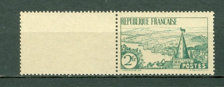 FRANCE 1935 LANDSCAPE #299 MARGIN STAMP MNH...$70.00