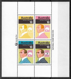 1976 Australia National Stamp Week MNH S/S