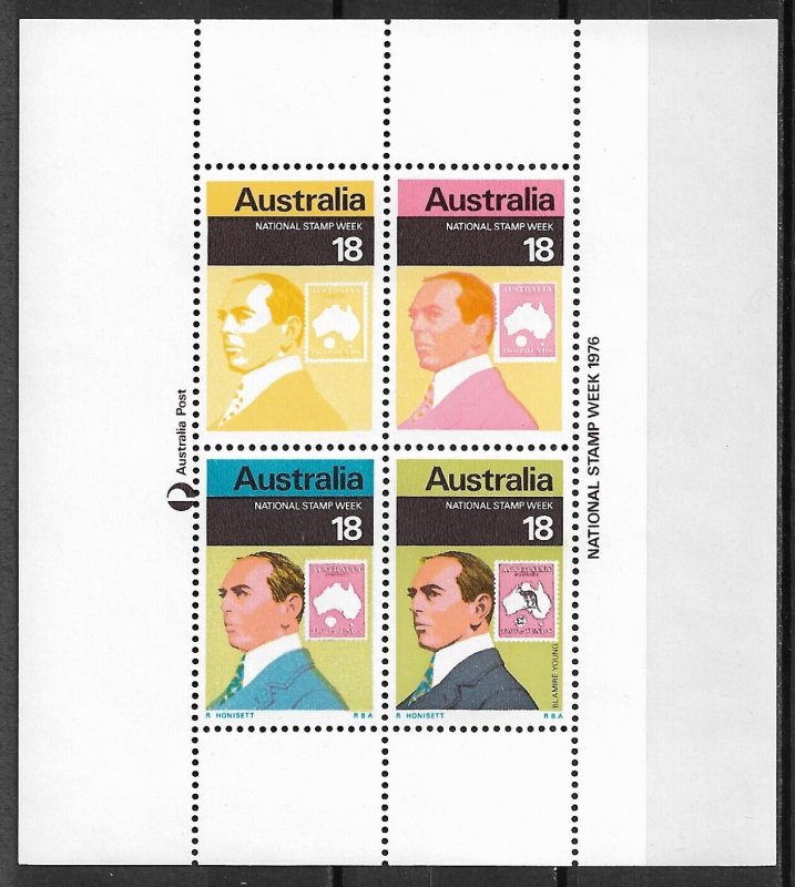 1976 Australia National Stamp Week MNH S/S