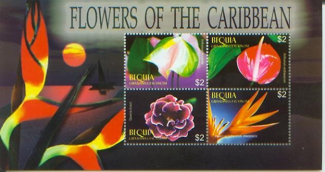 Flowers of the Caribbean,  S/S 4,  STVB0366