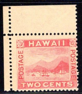 Hawaii #81, MNH, upper left corner selvage