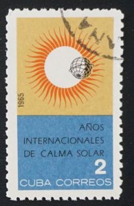 CUBA Sc# 959  INTERNATIONAL QUIET SUN YEAR 2c   1965  used cto