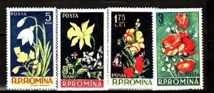 Romania Sc 1112-5 MNH Set of 1956 - Flowers