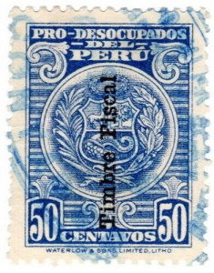 (I.B) Peru Revenue : Duty Stamp 50c