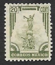 SE)1934-40 MEXICO MONUMENT OF INDEPENDENCE 20C SCT 174, MINT
