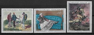 1962 France 1049-51 Paintings C/S of 3 MLH