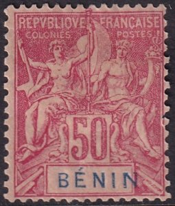 Benin 1894 Sc 43 MH* heavy hinge