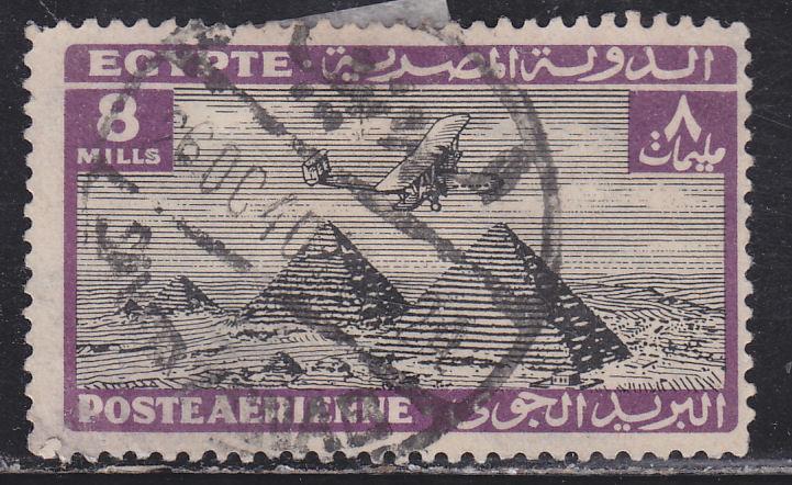 Egypt C13 Airplane Over Giza Pyramids 1933