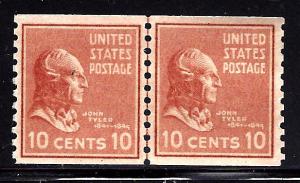 839-851 Mint,OG,NH... Line Pairs... SCV $139.90