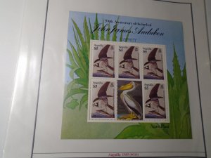 Anguilla  Birds   J J Audubon   #  616  Mini sheet