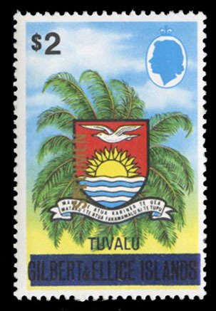 Tuvalu #15S, 1976 $2, overprinted Specimen, never hinged