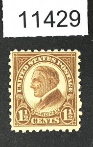 MOMEN: US STAMPS # 582 MINT OG H LOT #11429