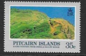 PITCAIRN ISLANDS SG214w 1981 35c LANDSCAPES WMK CROWN TO RIGHT OF CA MNH