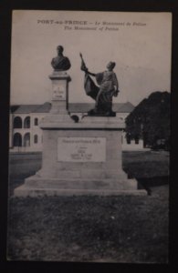 1924 Port Au Prince Haiti PPC Postcard Cover Hackensack NJ USA Petion Monument