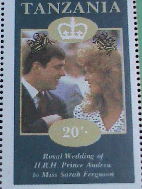 TANZANIA-ROYAL WEDDING -PRINCE ANDREW MNH S/S SHEET-VERY FINE