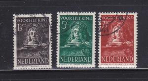 Netherlands B139, B142-B143 U Art, Paintings, Child (D)