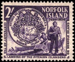 Norfolk Island #19-20, Complete Set(2), 1956, Never Hinged