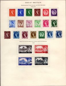 UK GB 1952-1978 A COMPREHENSIVE COMPLETE COLLECTION ON SCOTT PAGES MINT