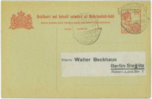 93762 - DUTCH INDIES  - POSTAL HISTORY -  STATIONERY CARD with special postcard